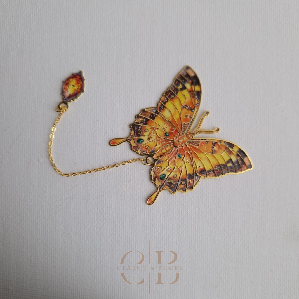 Semn de carte Fluture Auriu Regal