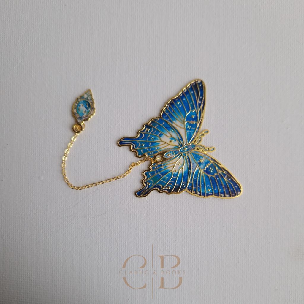 Semn de carte Fluture Turcoaz Regal