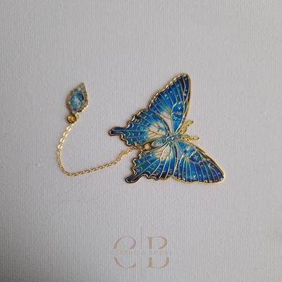 Semn de carte Fluture Turcoaz Regal