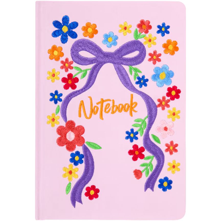Agendă roz cu fundă mov