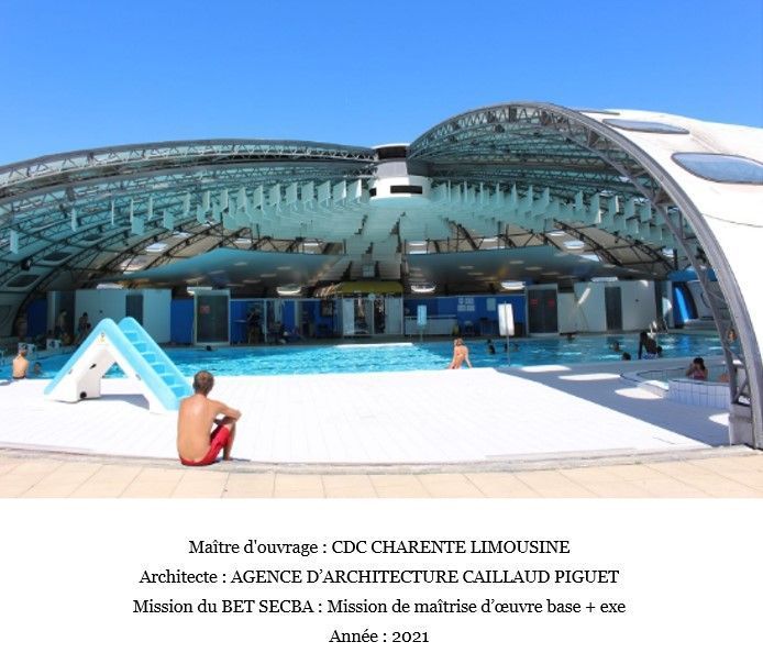 Extension et réhabilitation de la Piscine Tournesol Chasseneuil - Bonnieure (16)