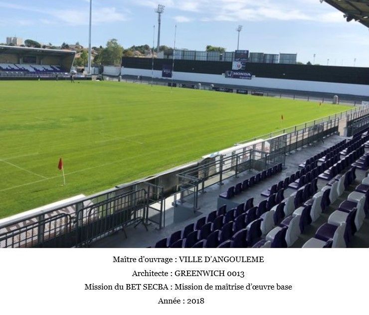 Rénovation et construction de tribunes au stade Chanzy à Angoulême (17)