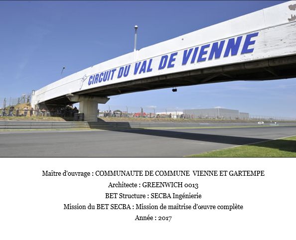 Réalisation de la passerelle du Circuit du Val de Vienne (86)