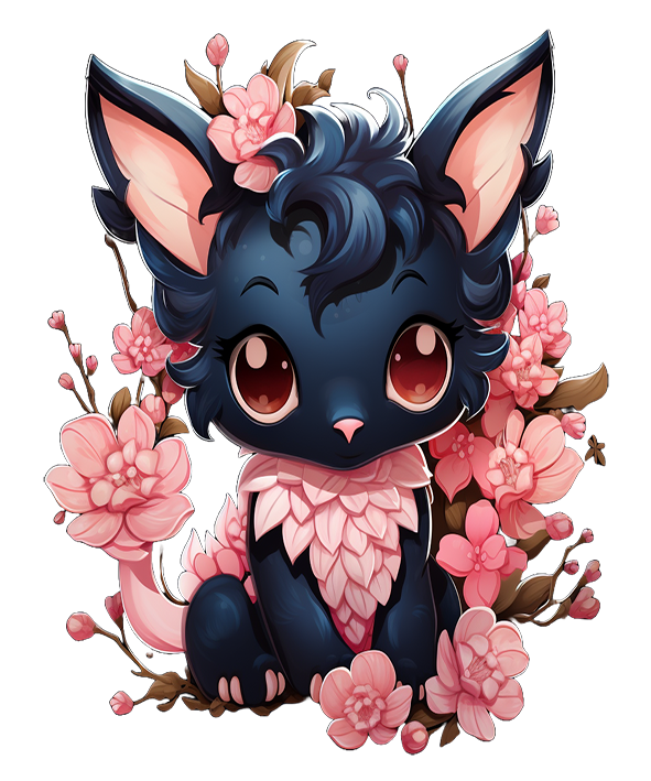 Cherry Blossom dragon sticker