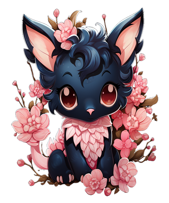 Cherry Blossom dragon sticker