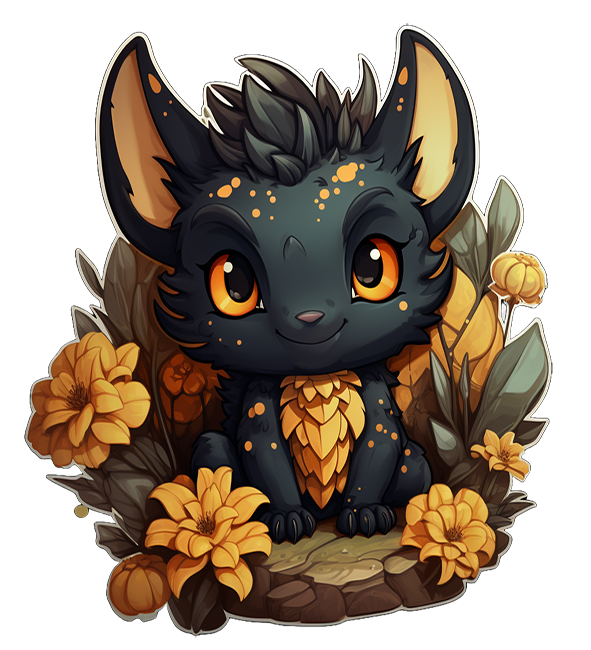 Winter Aconite dragon sticker
