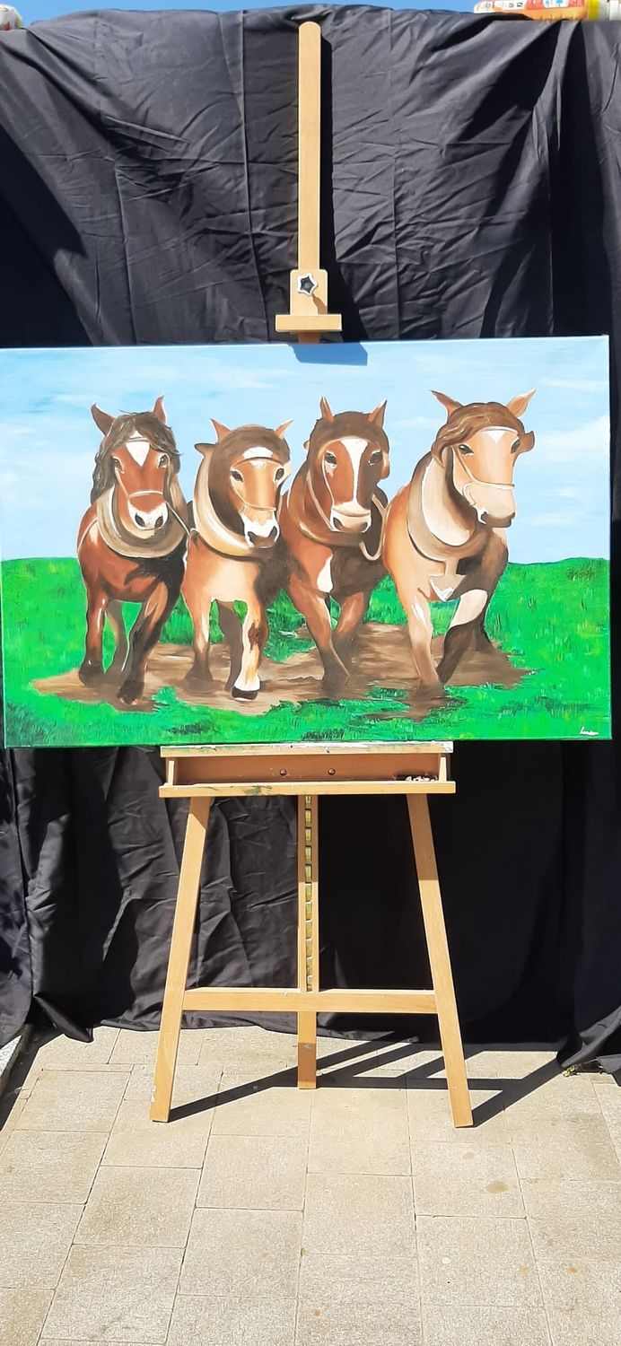 Horses painting