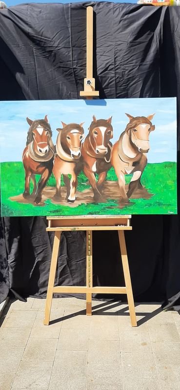 Horses painting