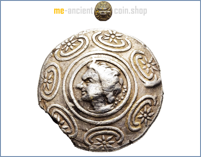 Kingdom of Macedon Amphipolis​  Antigonos II Gonatas AR (Fourree') Tetradrachm ca. 274/1-260/55 BC, horned head of Pan