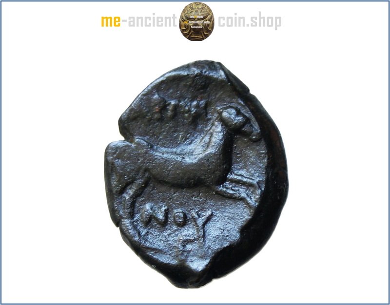 Apulia, Arpi, c. 275-250 BC, AE unit, Bull charging, horse galloping