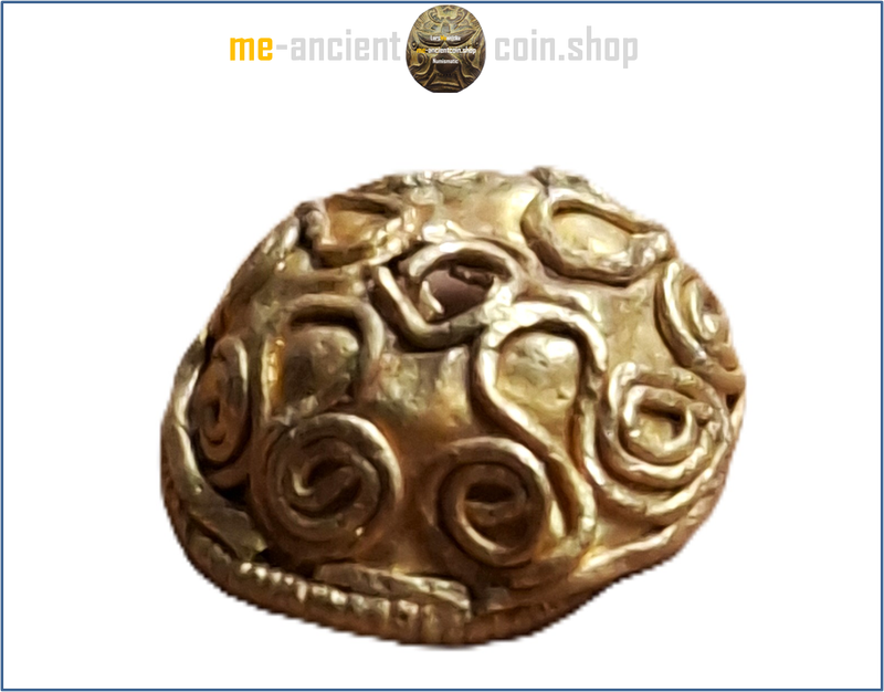 Roman Empire, decorated gold hemisphere (ca. 2nd-4th century AD)