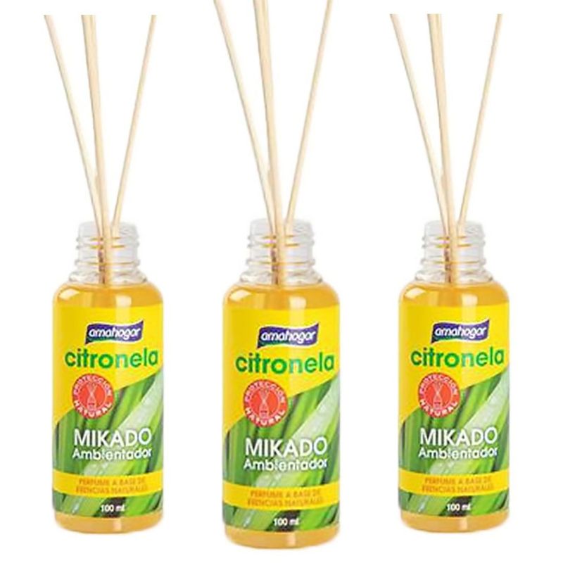 Pack 3 Ambientadores MIKADO AMAHOGAR de 100 ml