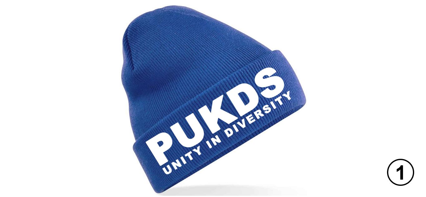 PUKDS Monogram Beanie Hat