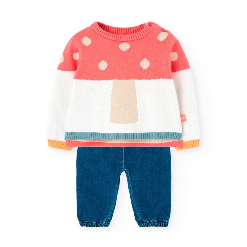 Trui paddestoel met broekje