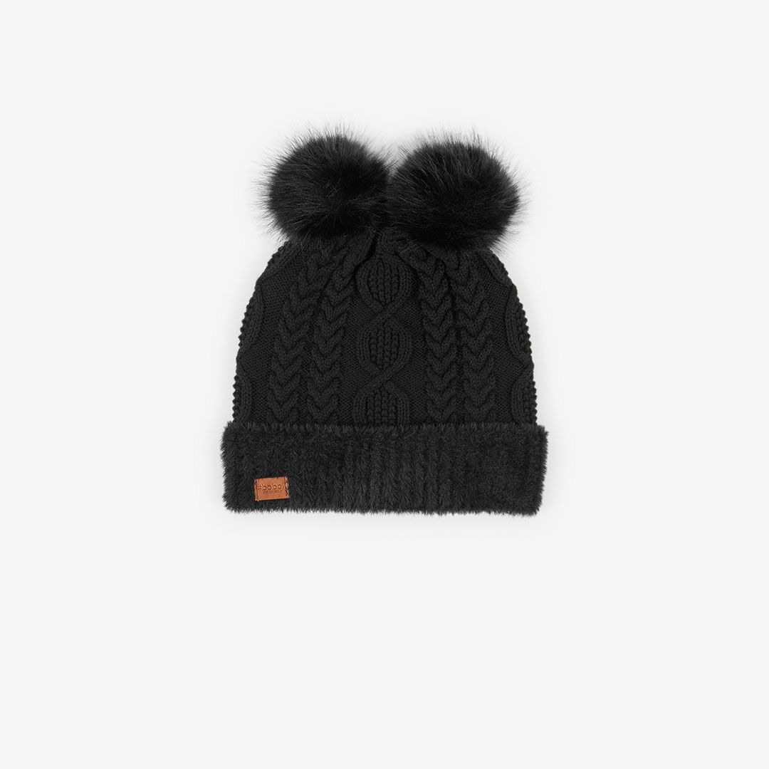 Set muts sjaal handschoenen zwart