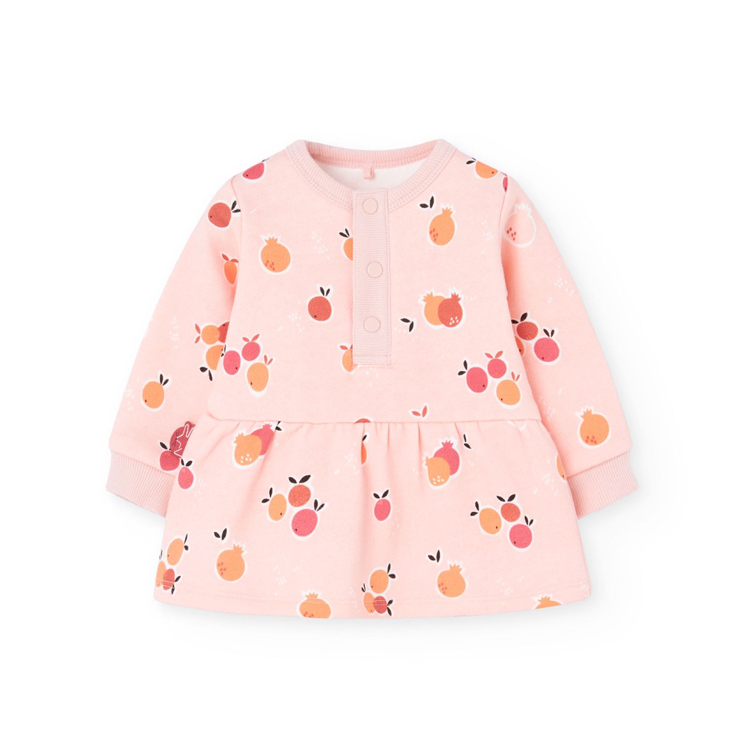 Kleedjeroze met fruit