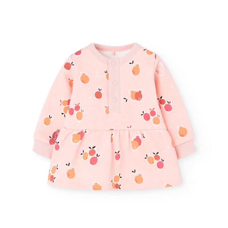 Kleedjeroze met fruit