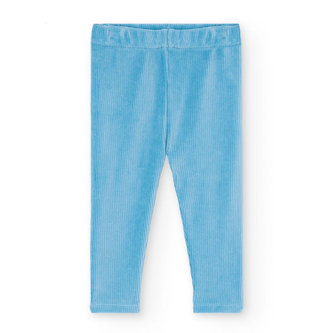 lichtblauw velours broekje