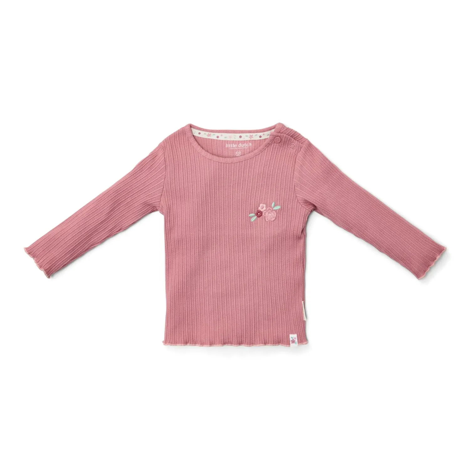 roze rib t-shirt lange mouw fairy collectie