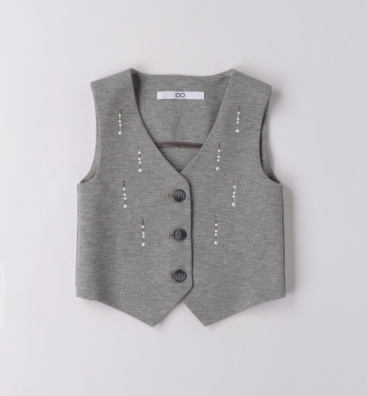 grijze debradeur met parels