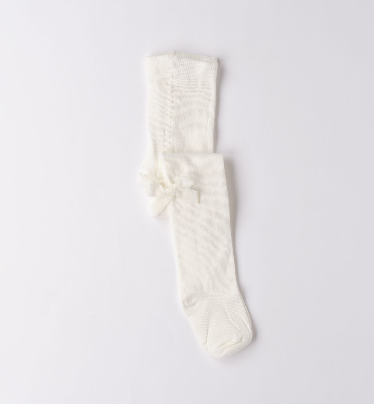 witte panty met strik