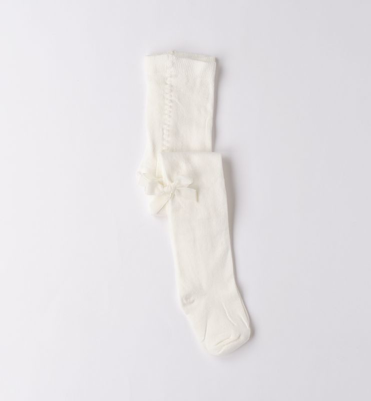 witte panty met strik