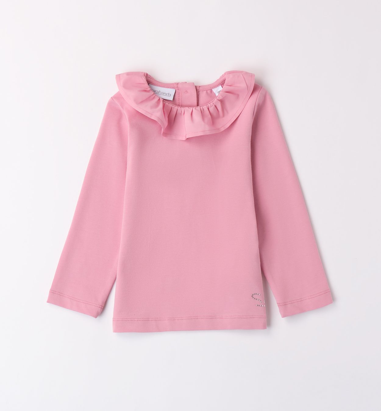 roze t-shirt met kraag