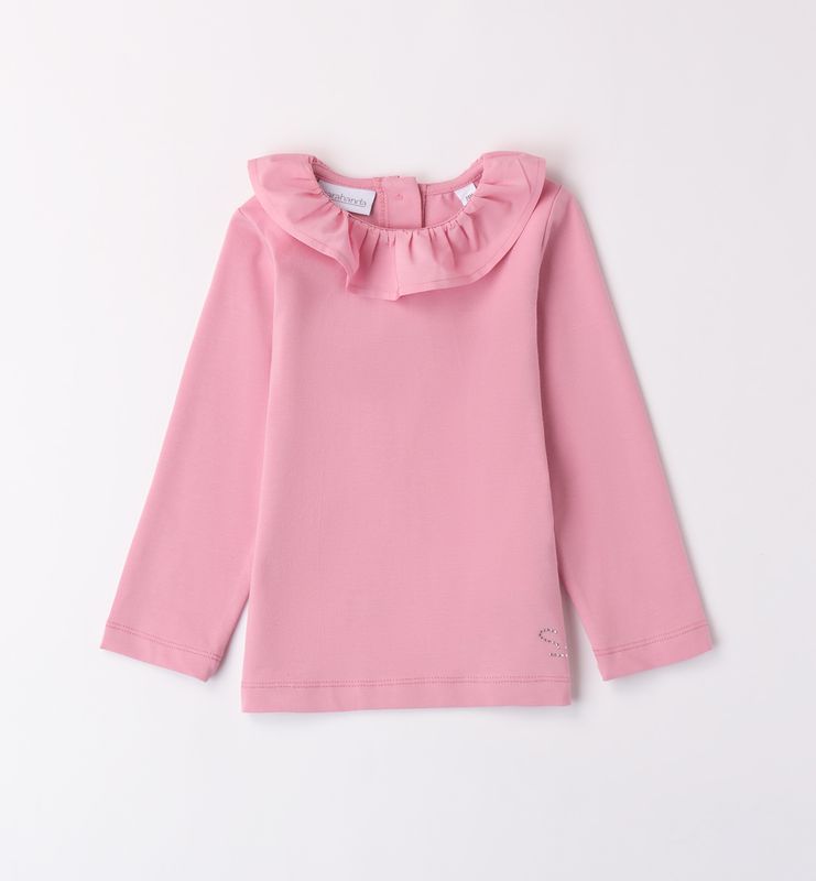 roze t-shirt met kraag