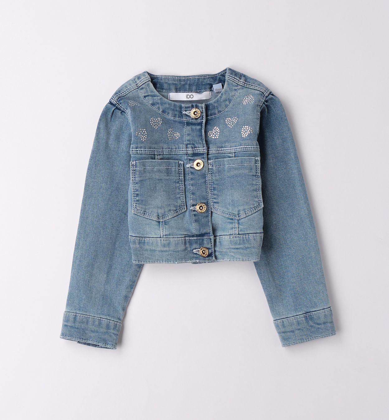 jeans jasje met hartjes