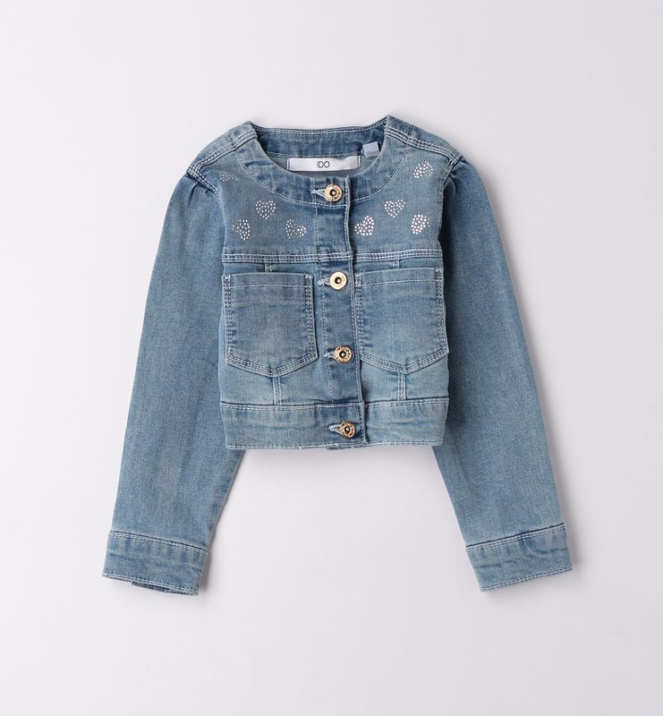 jeans jasje met hartjes