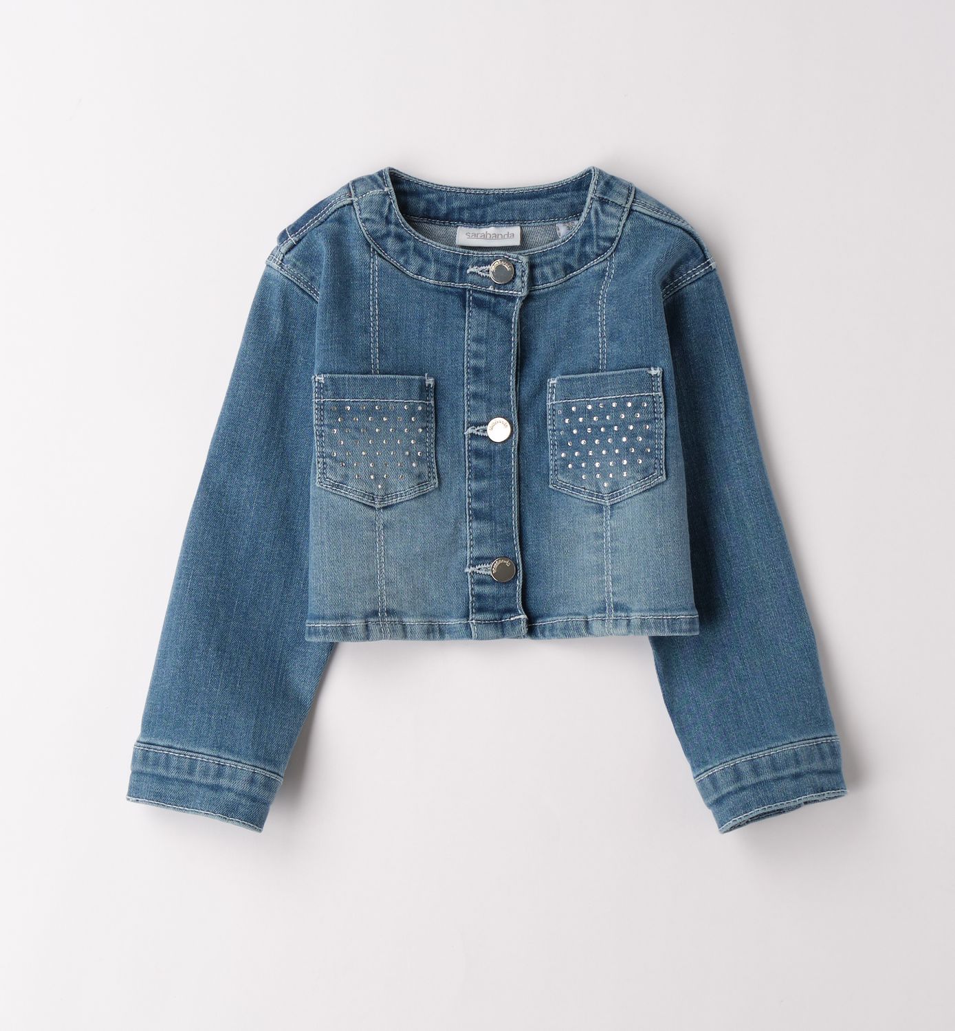 jeans jasje met glitters