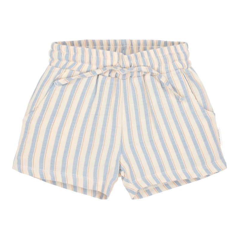 korte broek beige blauw gestreept