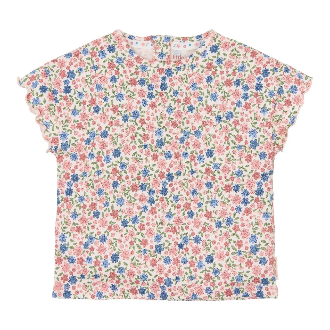 shirt korte mouw bloemen