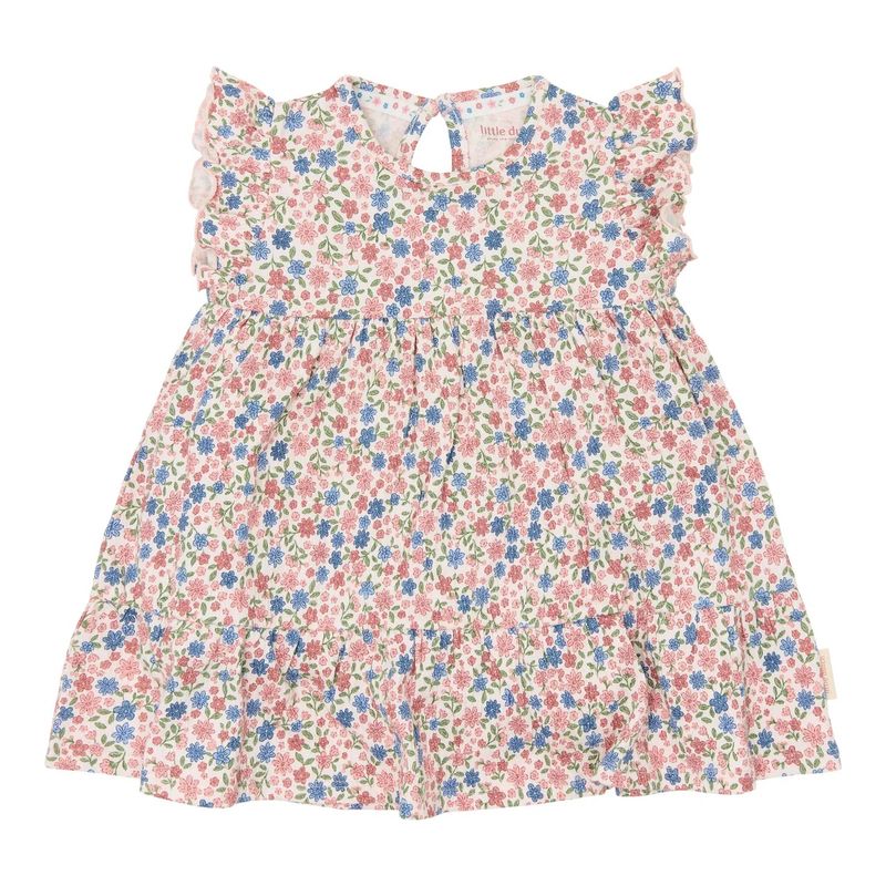 jurk mouwloos bloemen