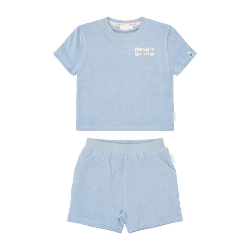 shirt en short set badstof