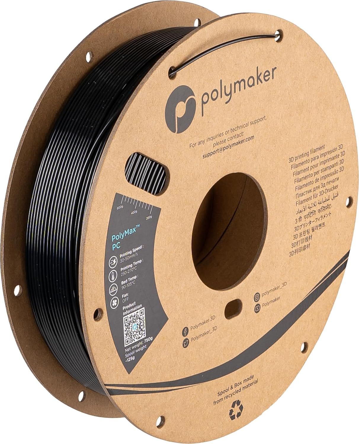 PolyMax PC 3D Printing Filament