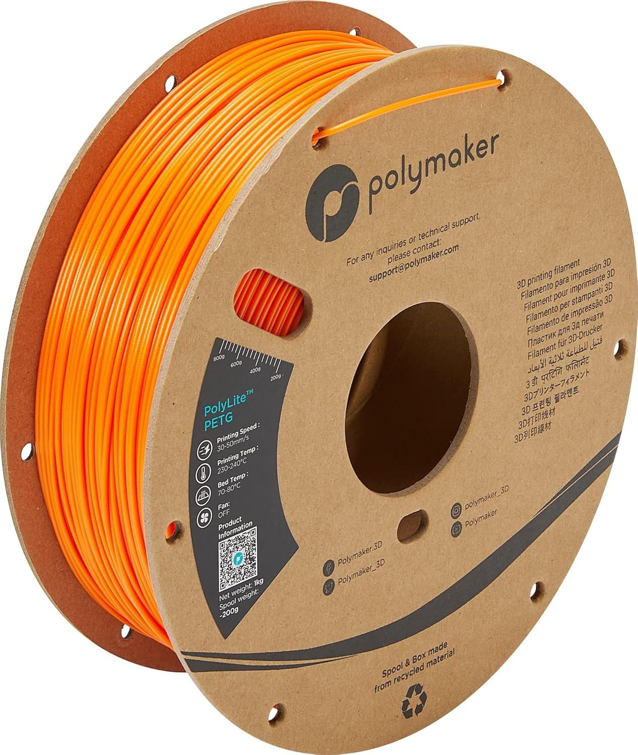 PolyLite PETG 3D Printing Filament