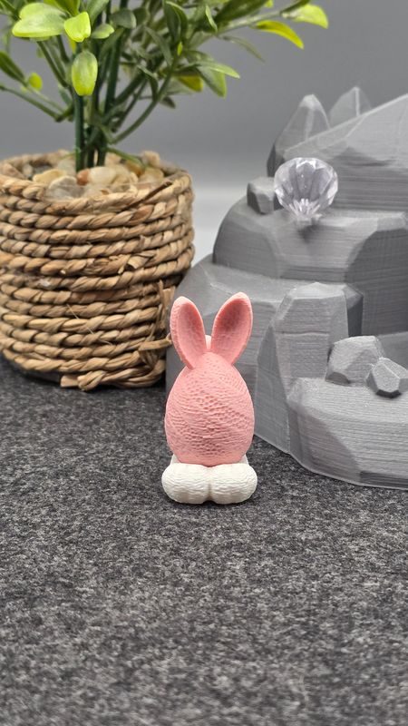 Osterhasen Ei mit Versteckmöglichkeit, 5 cm in verschiedenen Farben