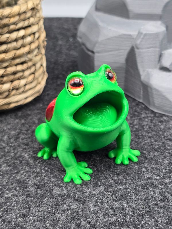 Freddy der Frosch, 4,5 cm (Rote Punkte)