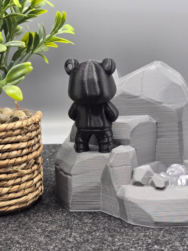 Black Panda als Anhänger, 6 cm