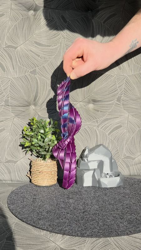 Fidget - Ei, Lila Glitzer (zweifarbig)