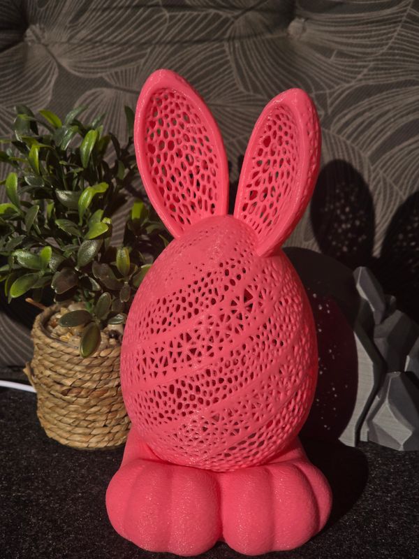 Osterei mit Hasenohren, 20 cm (passend für LED Platte oder Led Licht)