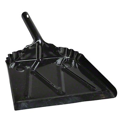 12&quot; BLACK METAL DUST PAN