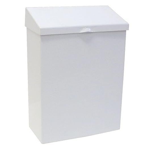 WHITE SANITARY NAPKIN WASTE RECEPTACLE