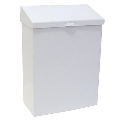 WHITE SANITARY NAPKIN WASTE RECEPTACLE