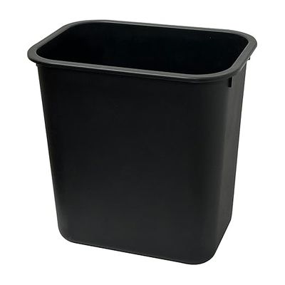 RUBBERMAID TRASH CAN- 28 QT, RECTANGLE, BLACK