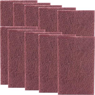 HVY DUTY XL BROWN SCOUR PADS, 6X9IN