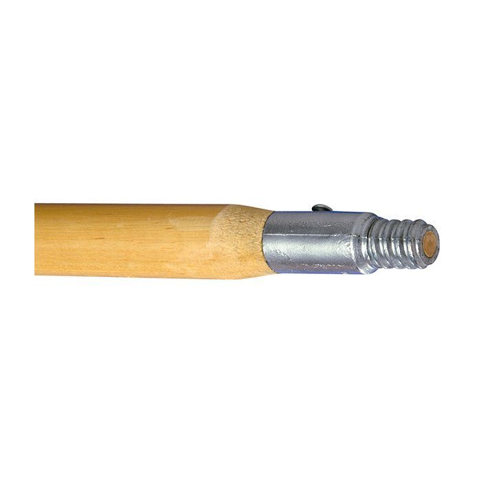 HANDLE - 60&quot; - WOOD - PUSH BROOM - THREADED