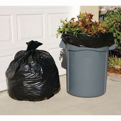 TRASH BAGS: 56ga - BLACK - 43&quot;x47&quot; - 10 RL/CS