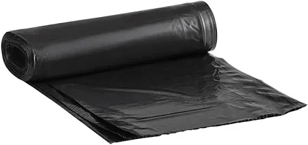 TRASH BAGS: 60ga - BLACK - 38&quot;x58&quot; - 10 RL/CS